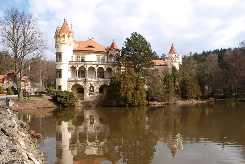 Castle by a Lake — Brown