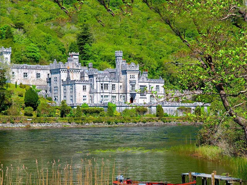 Castle by a Lake — Green, Serene, Spring