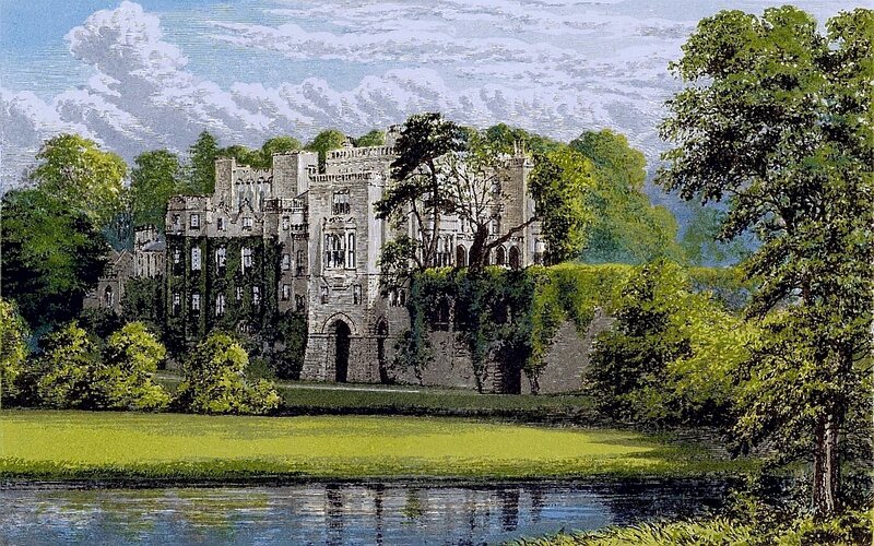 Castle by a Lake — Green, Serene