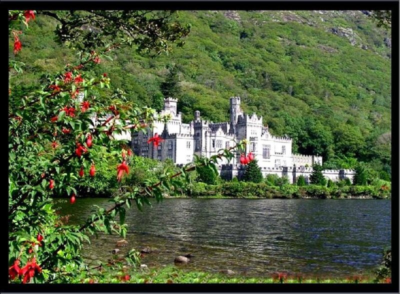 castle by a lake in ireland