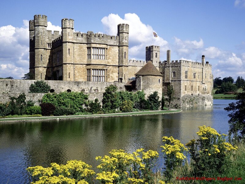 Castle by a moat