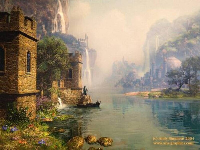Castle by a River — Green
