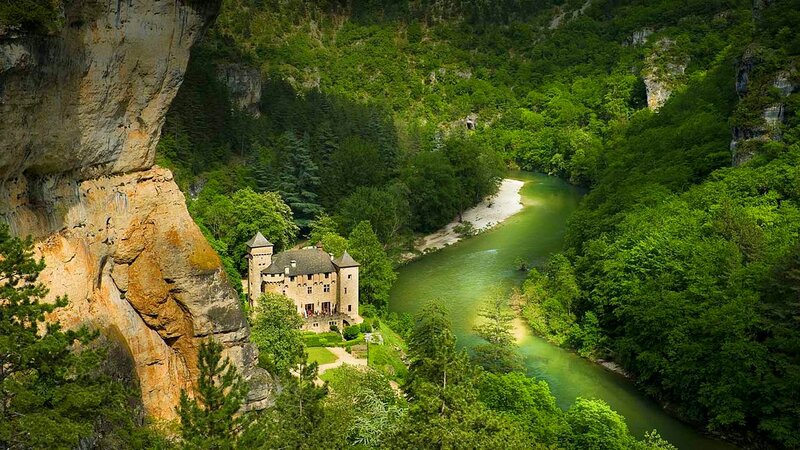 Castle by River Canyon