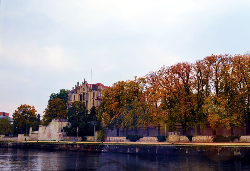 Castle by River — Orange