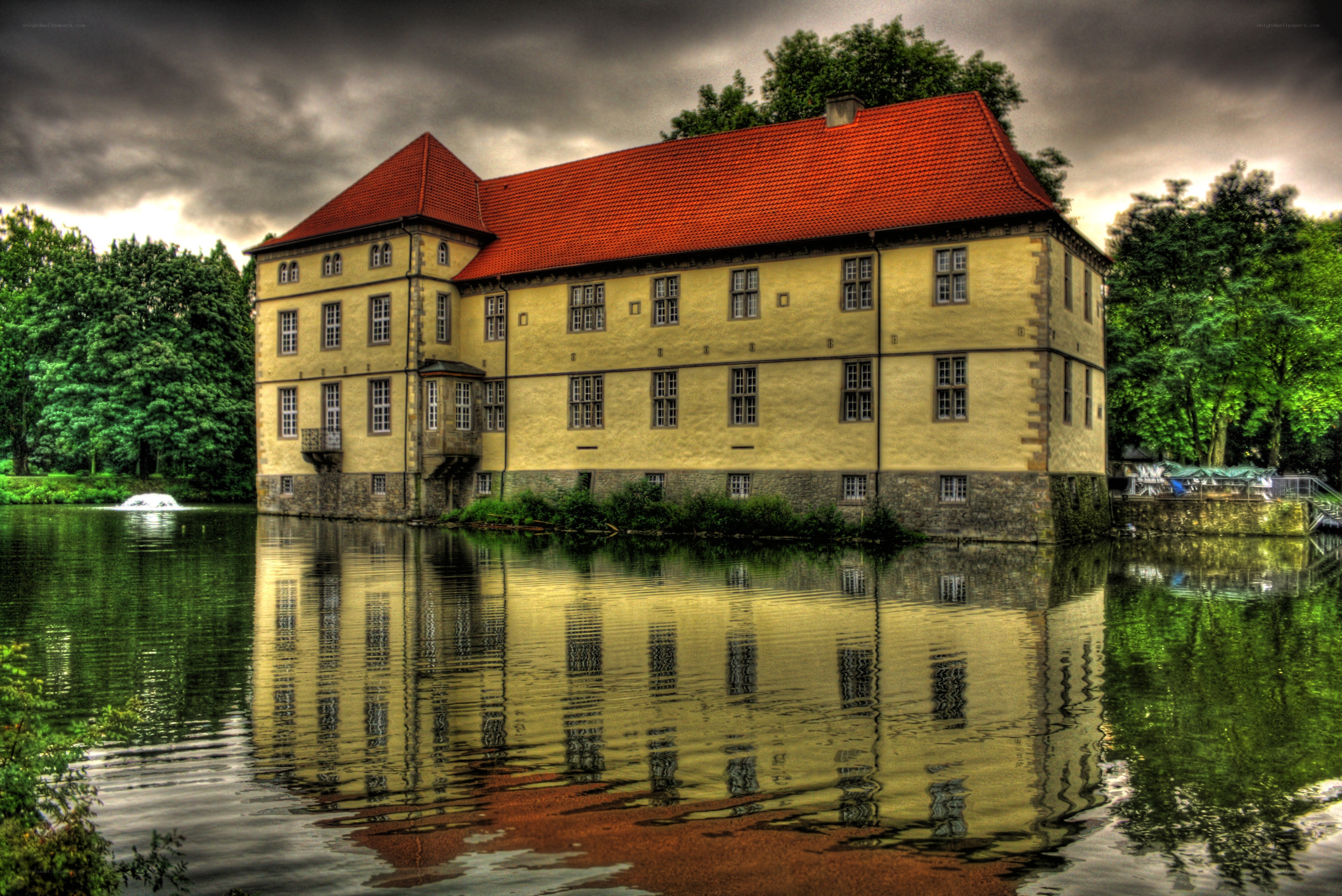 Castle by the lake