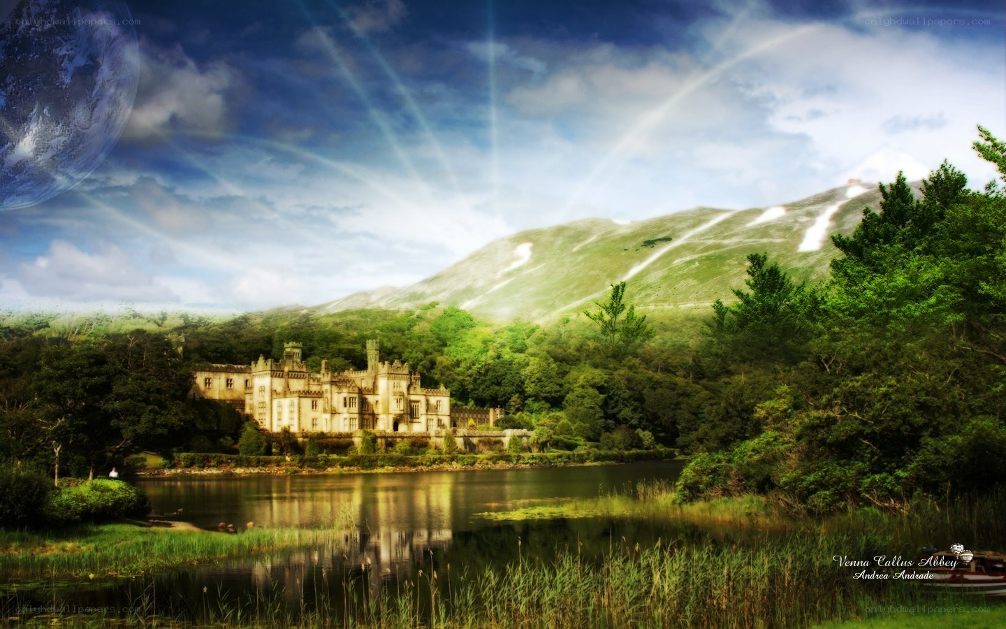 Castle by the lake