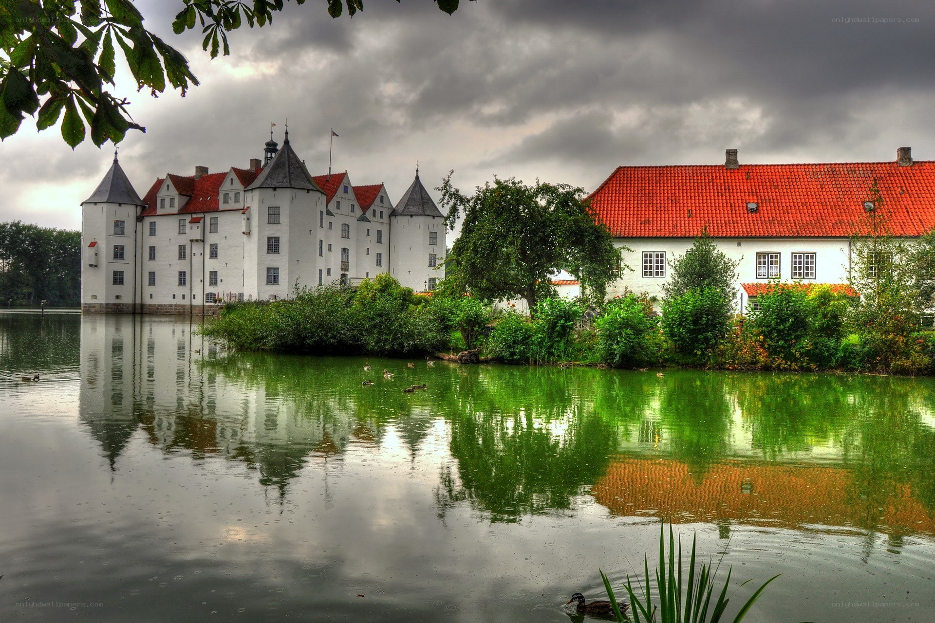Castle by the lake