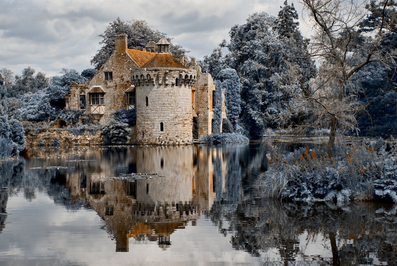 Castle by the lake