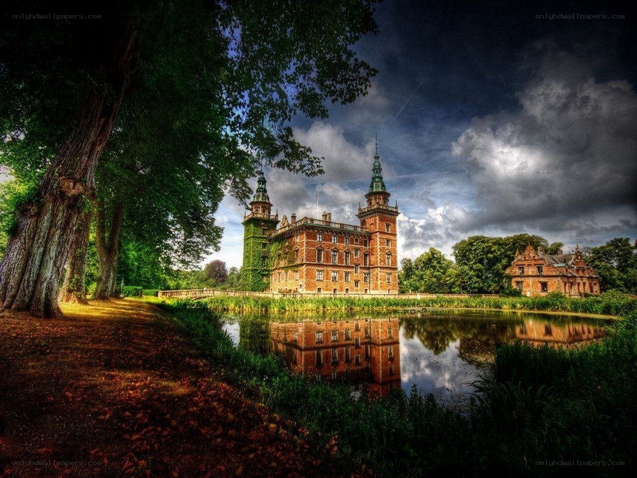Castle by the lake