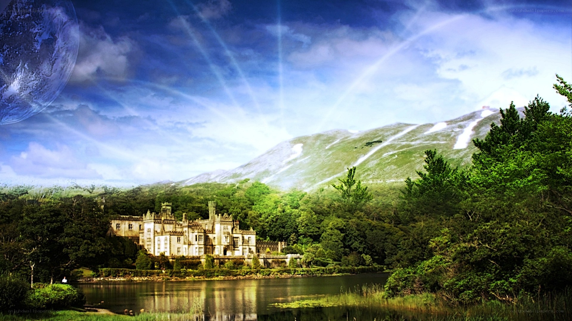 castle by the lake