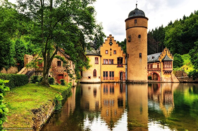 Castle by the lake
