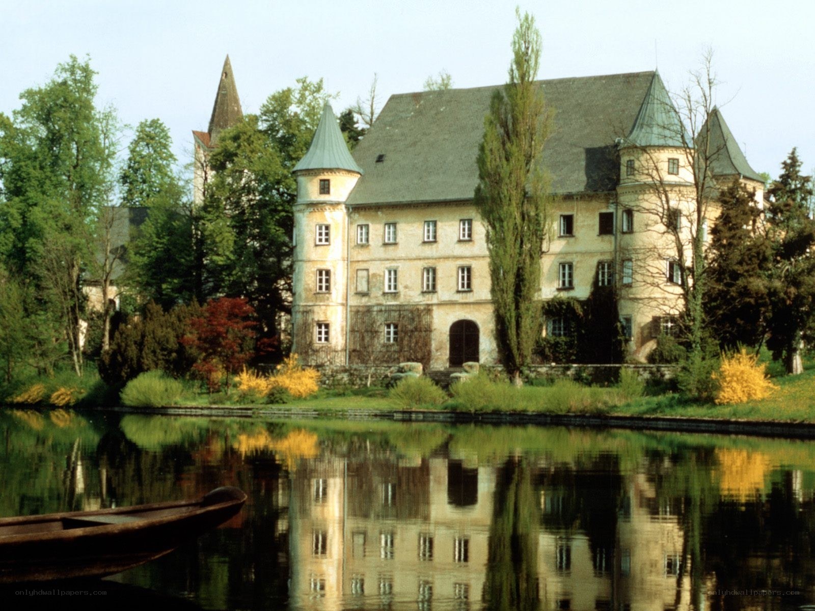 castle by the lake