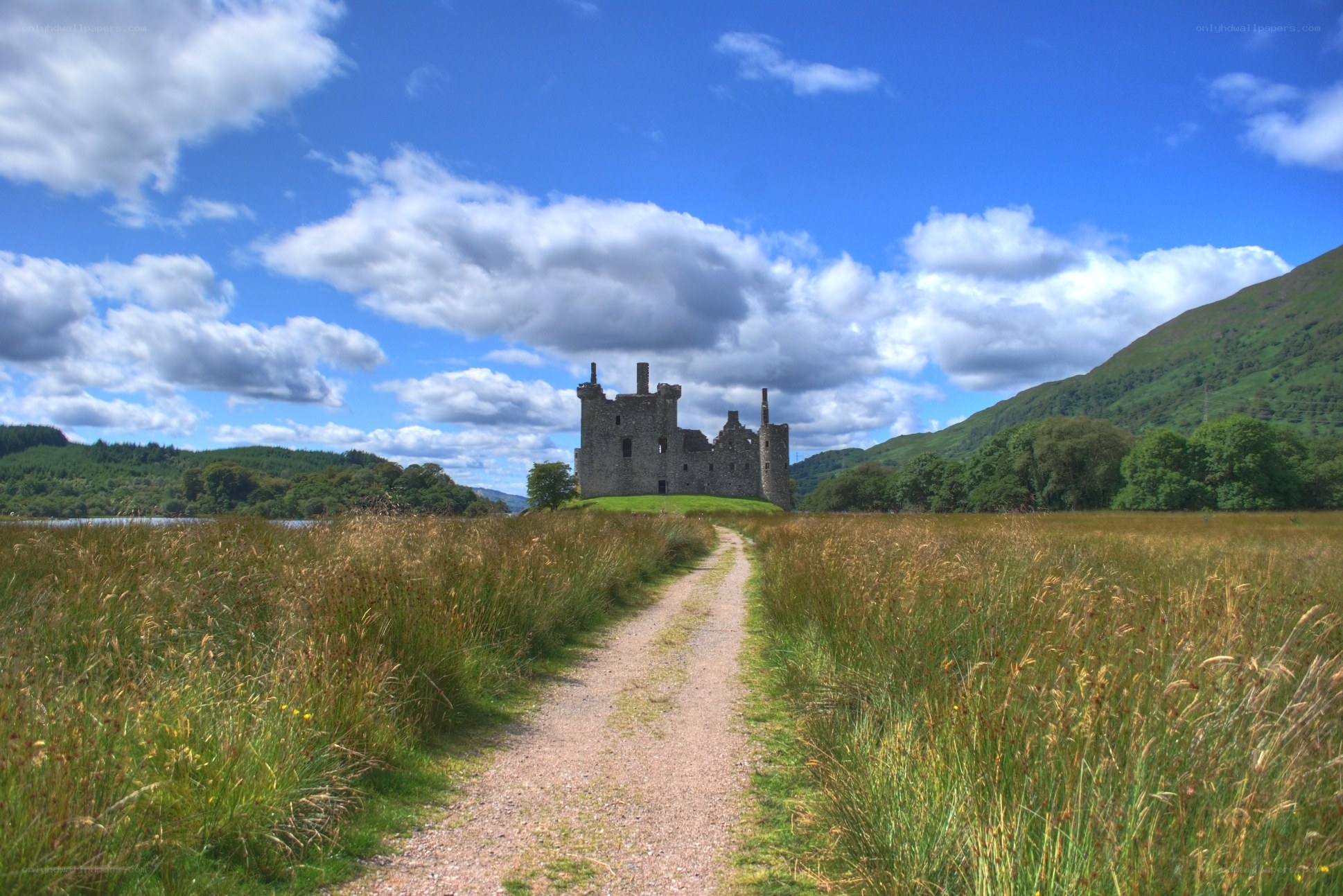 Castle by the lake