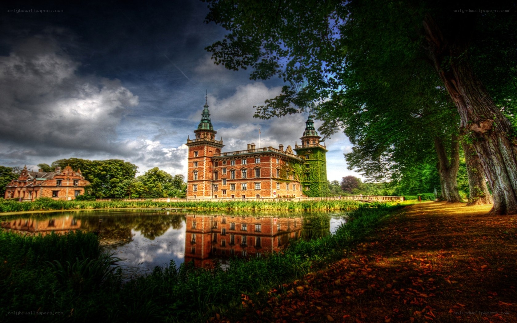 Castle by the lake
