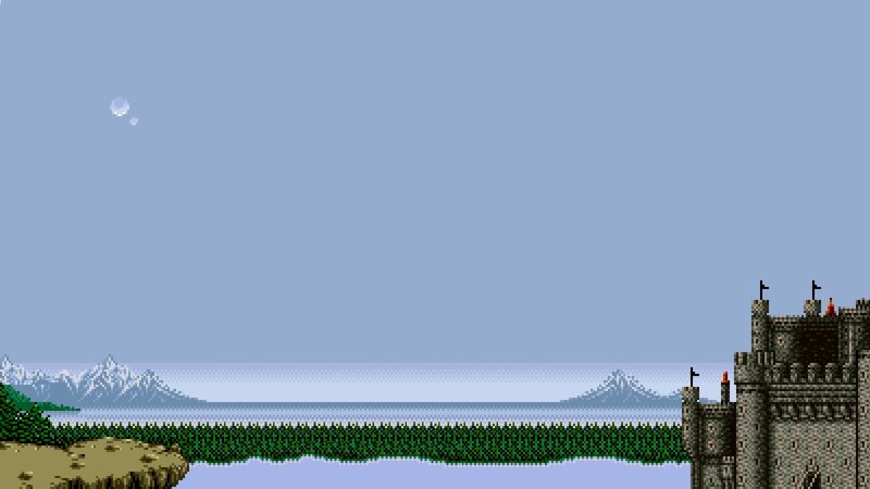 Castle by the Sea — Blue, Serene