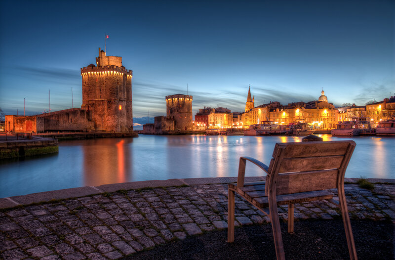 Castle by the Water — Blue, Serene