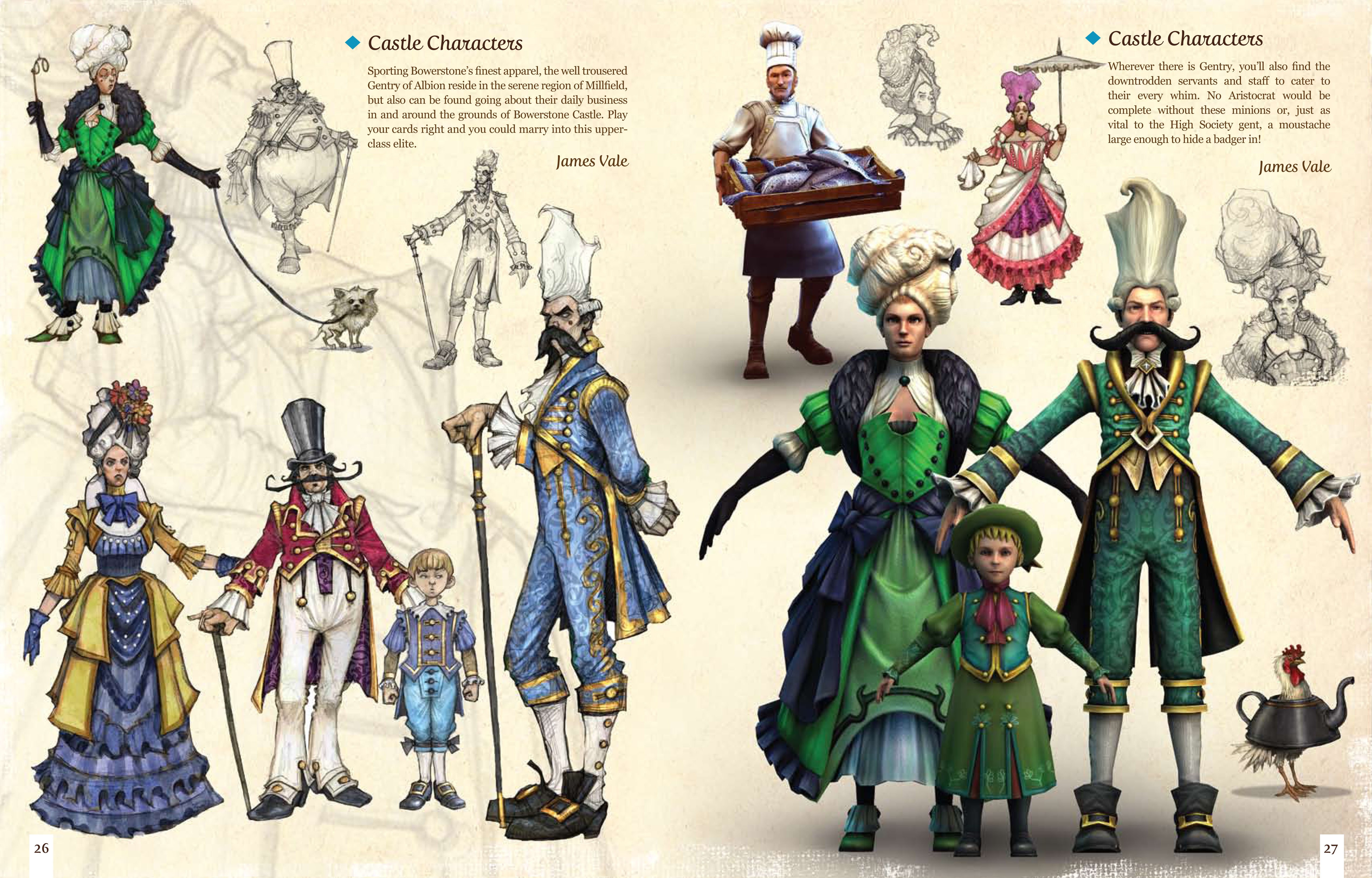 Castle Characters Concept Art
