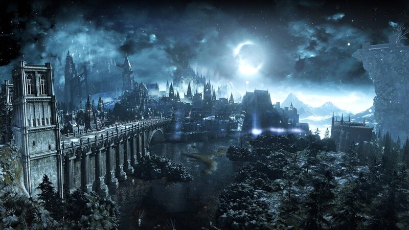 Castle City at Night