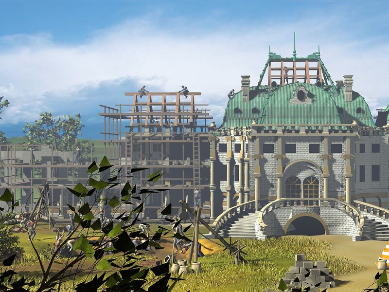 Castle construction site