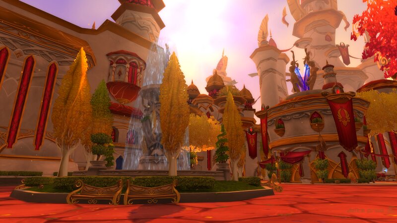 Castle Courtyard Scene — Red