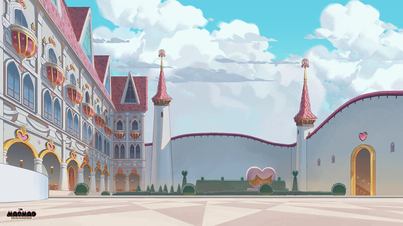 Castle Courtyard — White