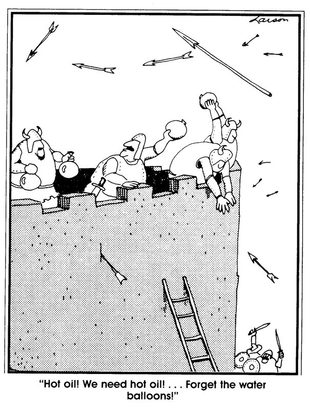 Castle defense cartoon
