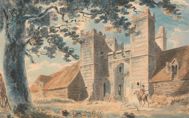 Castle Gate with Rider