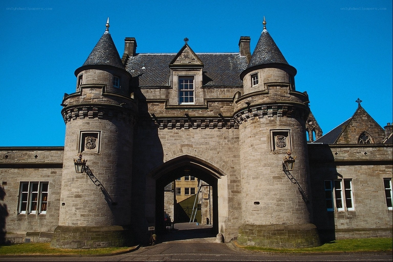 castle gatehouse entrance