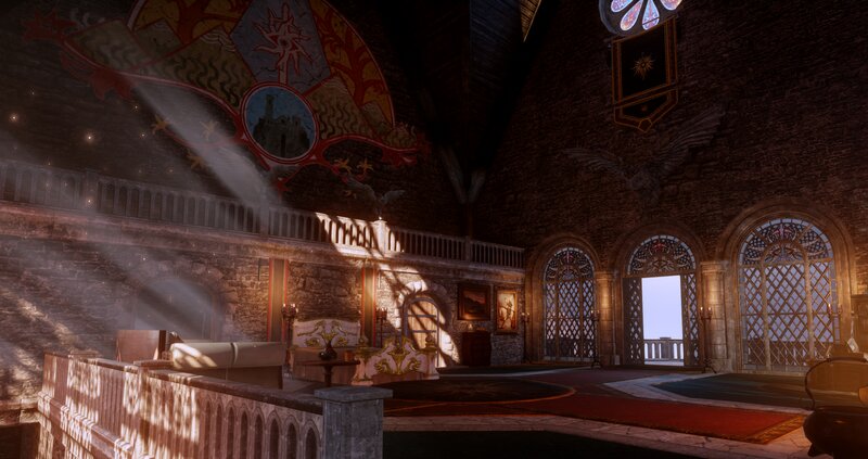 Castle Hall Interior — Brown