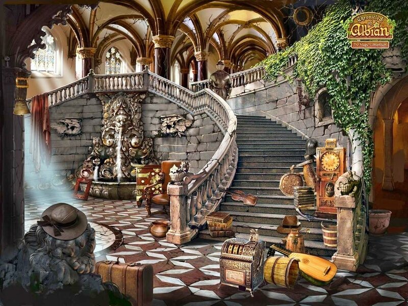 Castle Hall with Staircase