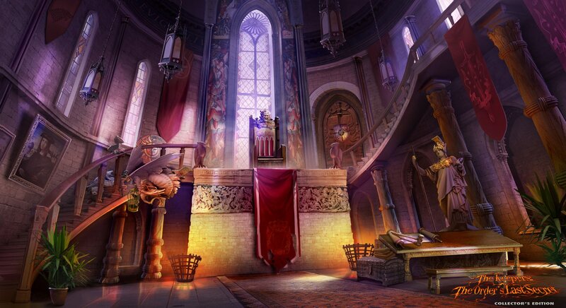 Castle Hall with Throne