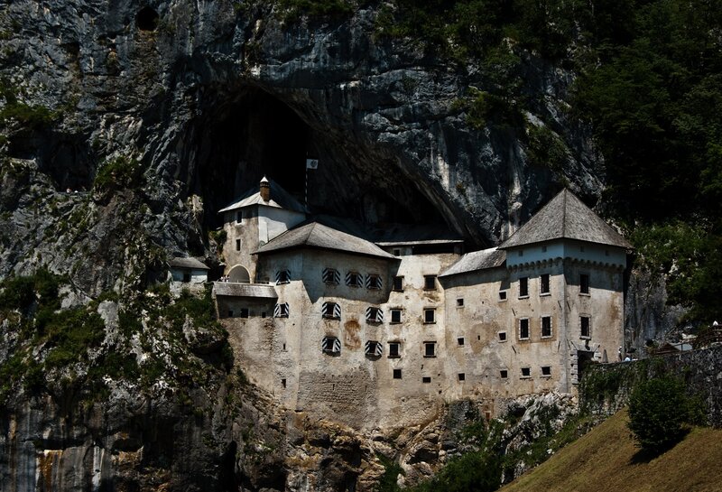 Castle in a Cliff — Gray