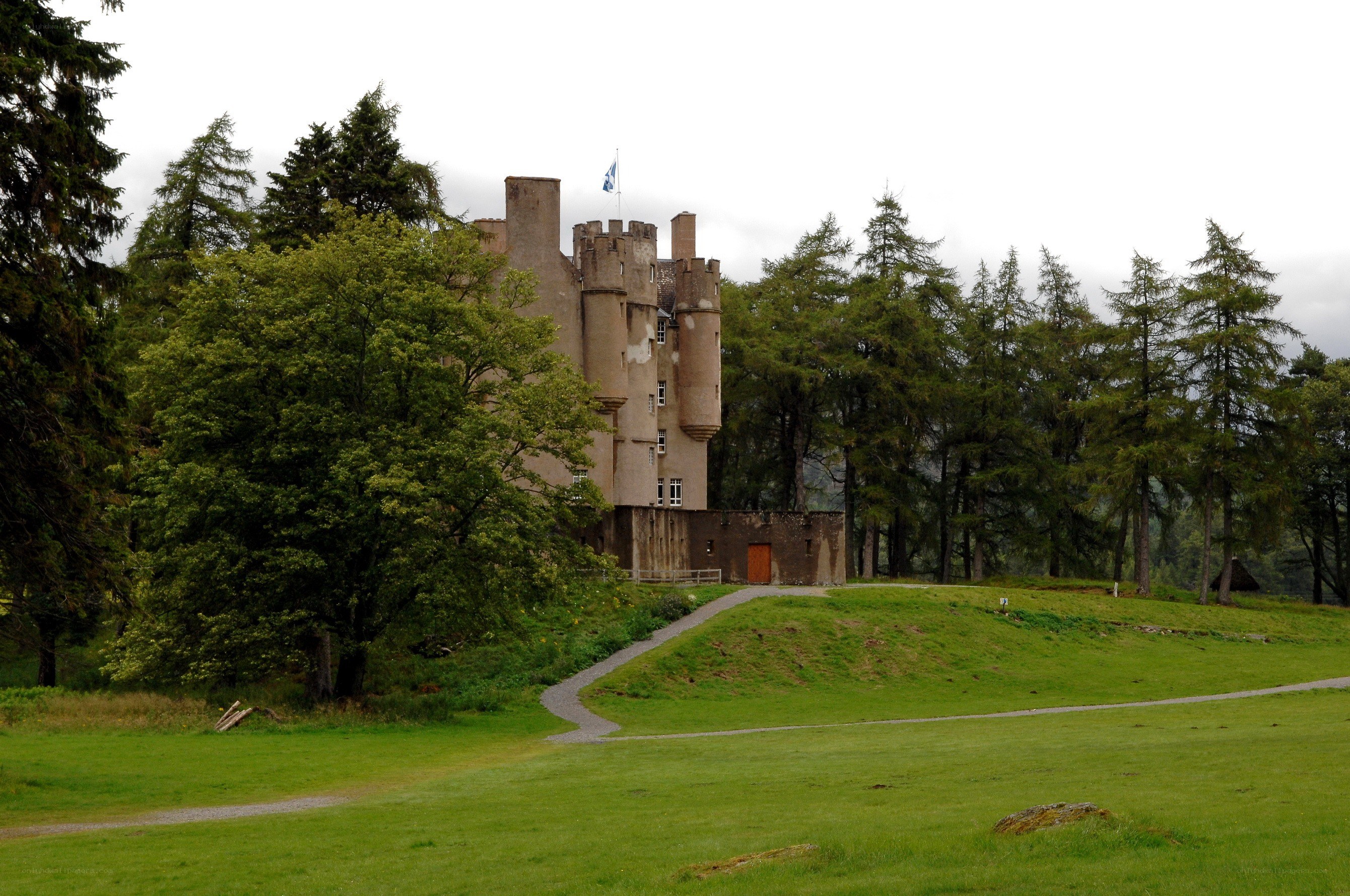 Castle in a green landscape