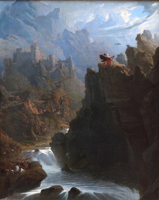 Castle in a mountainous landscape