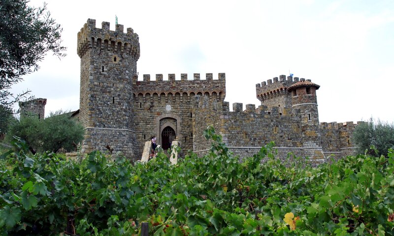 castle in a vineyard