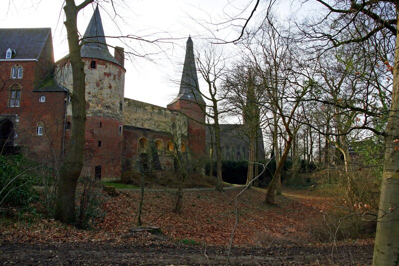 castle in a wooded area