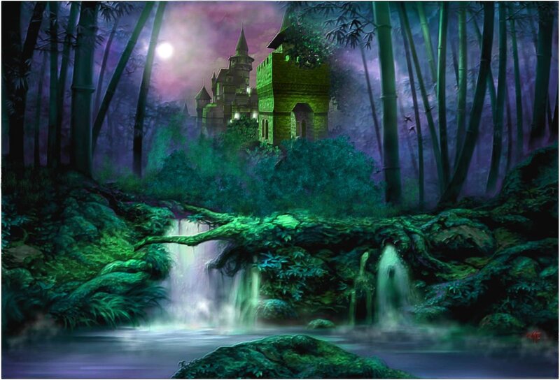 Castle in Bamboo Forest