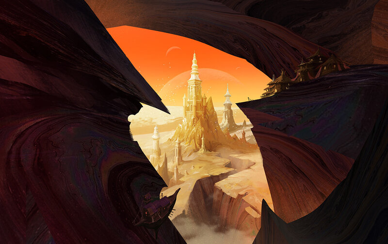 Castle in Canyon — Orange