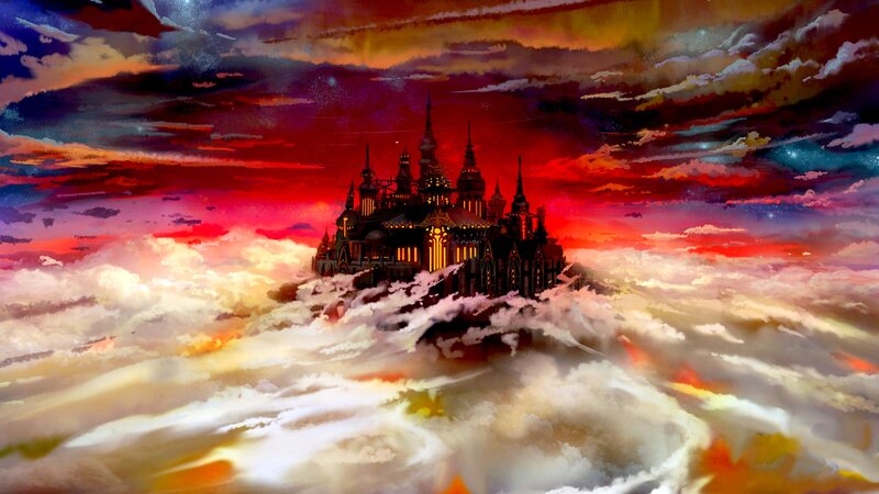 Castle in Clouds — Red