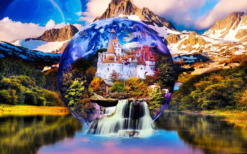 Castle in Crystal Ball