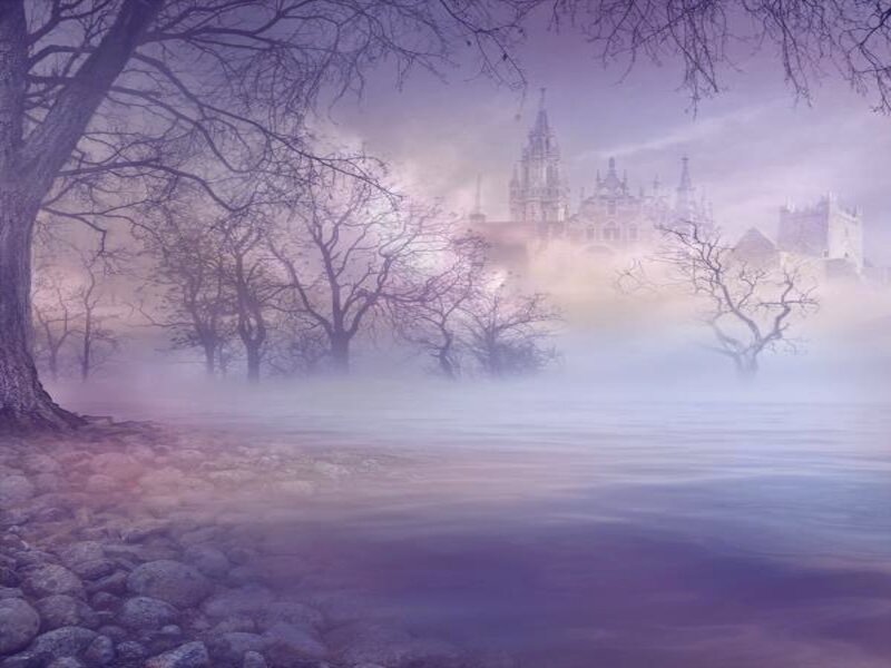 Castle in Fog — Purple