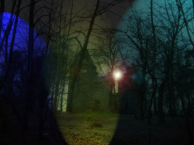 Castle in Forest — Blue