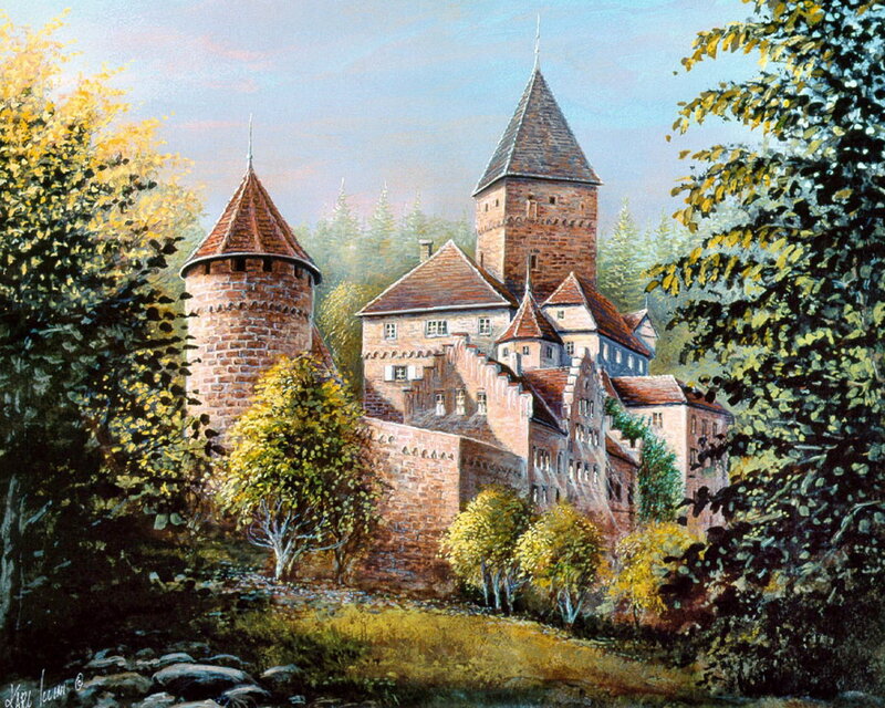 Castle in Forest — Green, Serene, Afternoon