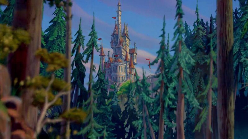 Castle in Forest — Green