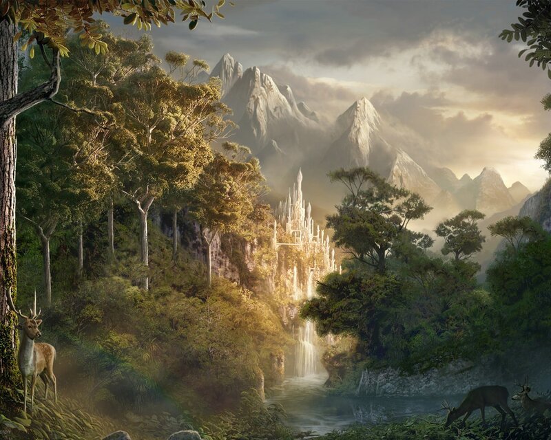 Castle in Forest Valley