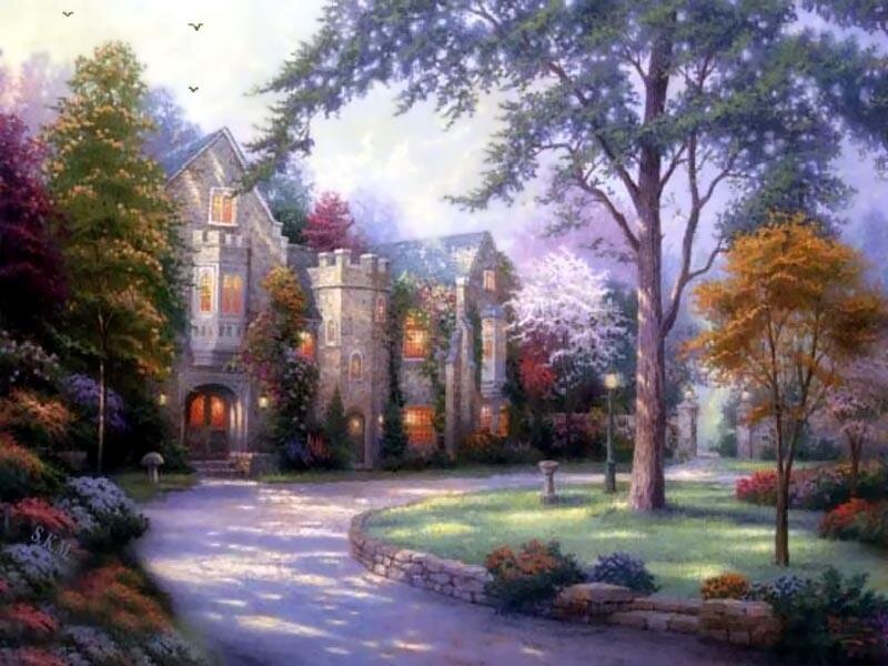 Castle in Garden