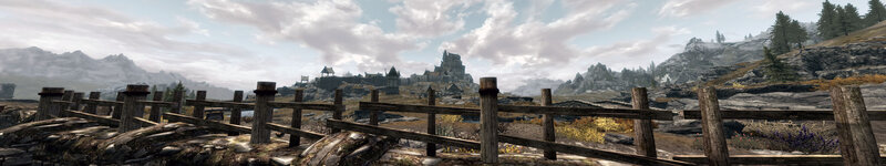 castle in mountainous landscape