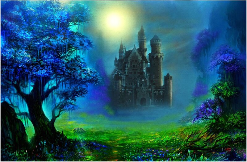 Castle in Mystical Forest
