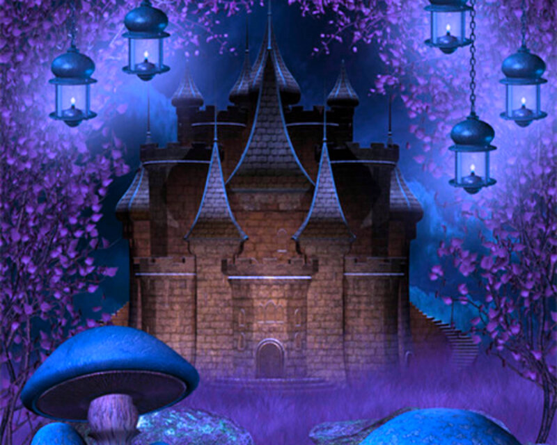 Castle in Purple Forest