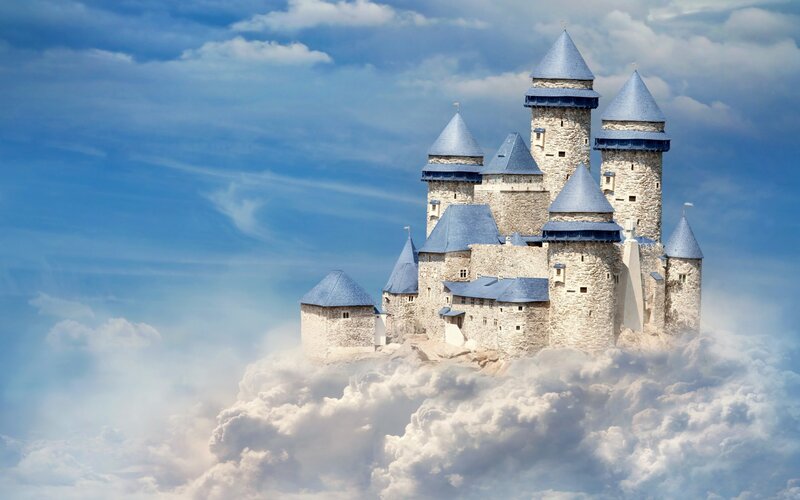 Castle in the Clouds — Blue, Fantastical